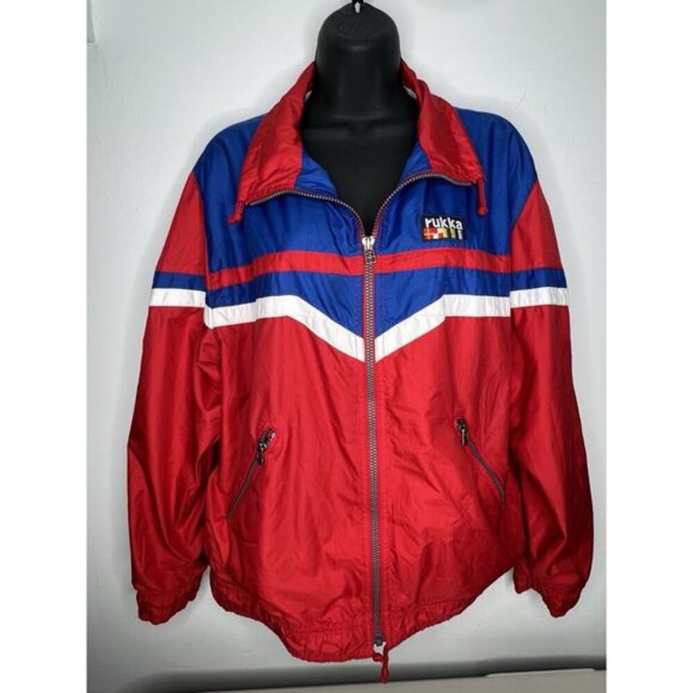 Vintage Rukka Sports Light Jacket Windbreaker 90s Retro Size 164